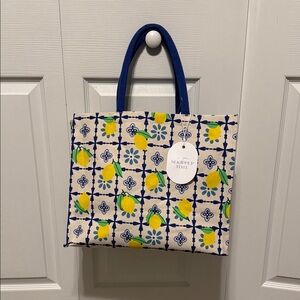 Eccolo Lemon and Floral Tote Bag